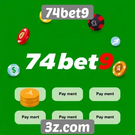 Opções de pagamento disponíveis no 74bet9